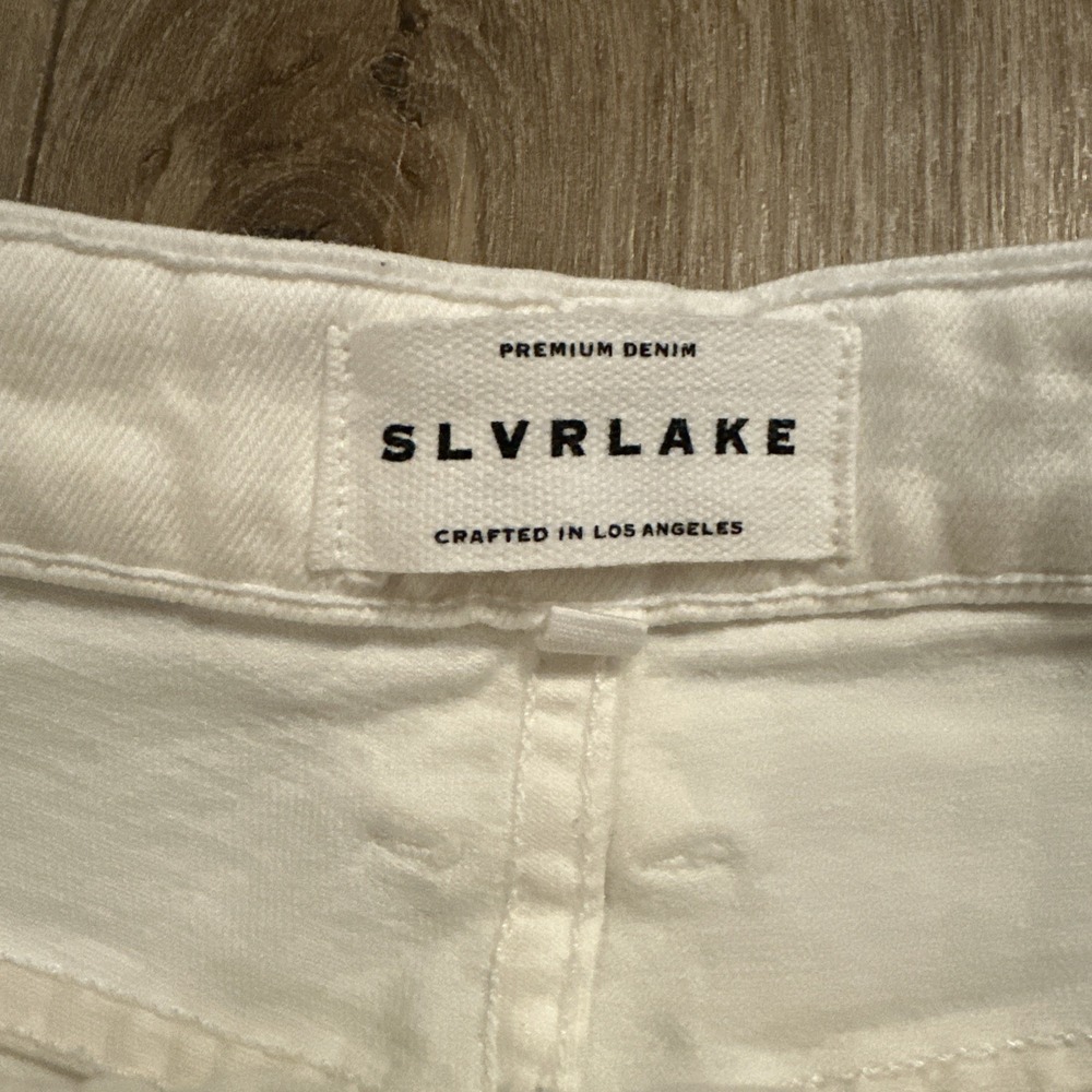 SLVRLAKE Womens Lou Lou Stretch White Jeans Size 27 White Made in USA - Picture 3 of 11